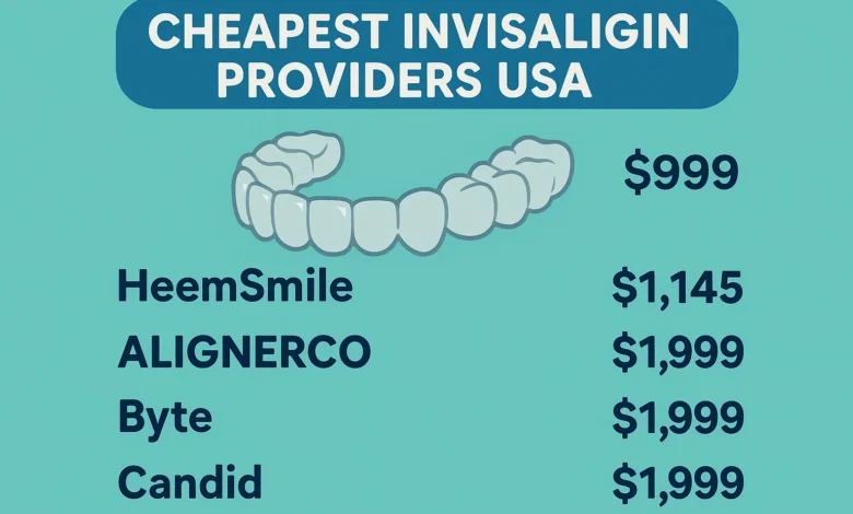 Cheapest Invisalign Providers USA offering affordable clear aligner treatment options