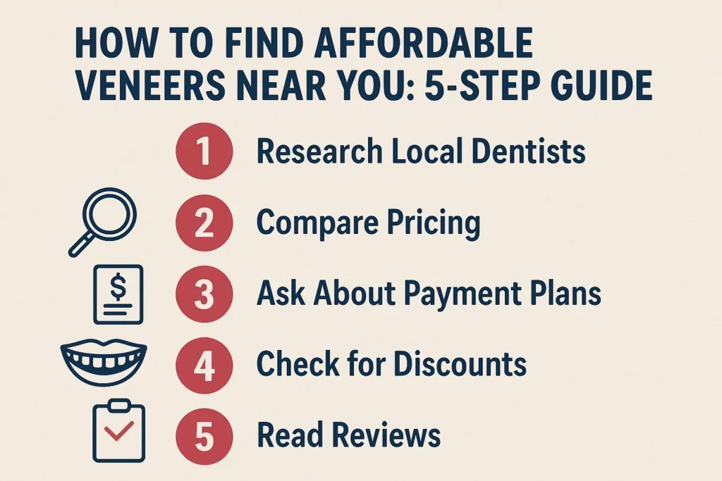 Step-by-step guide to finding affordable veneers treatment near you