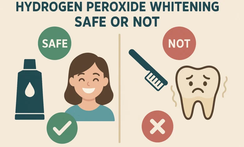 Hydrogen Peroxide Whitening Safe or Not explained for dental patients