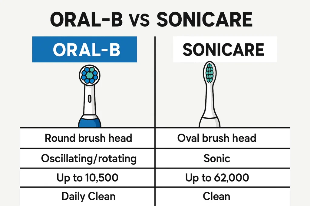 Oral B vs Sonicare Comparison