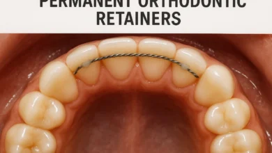 Permanent orthodontic retainers – a long-term solution for maintaining teeth alignment after braces.