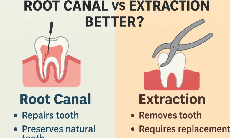 Compare root canal vs extraction better to understand which dental treatment is right for your teeth and oral health