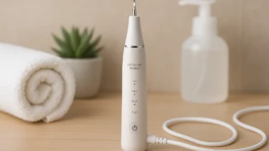 Safe ultrasonic scaler for home use, ensuring effective plaque removal without harming your teeth.