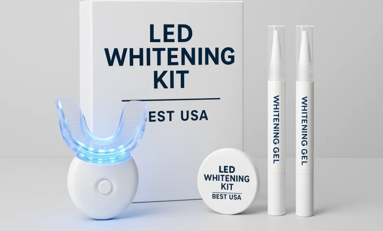 Premium LED Whitening Kit Best USA for professional teeth whitening results at home